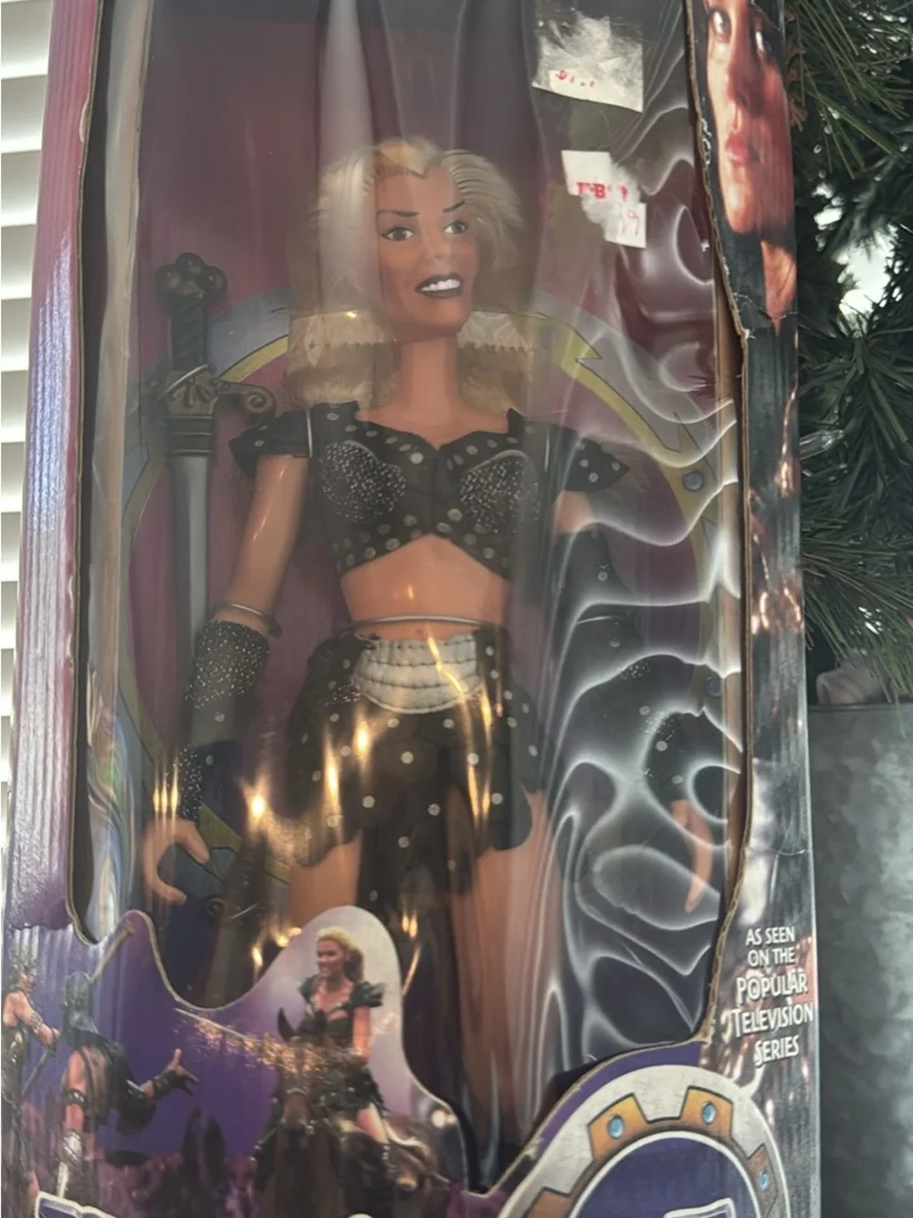 Xena Warrior Princess Blonde Doll in Black Outfit